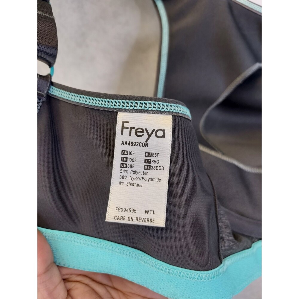 Freya Active Sport Bra 38DDD Sonic Carbon Molded Underwire Racerback Optional - Picture 11 of 12